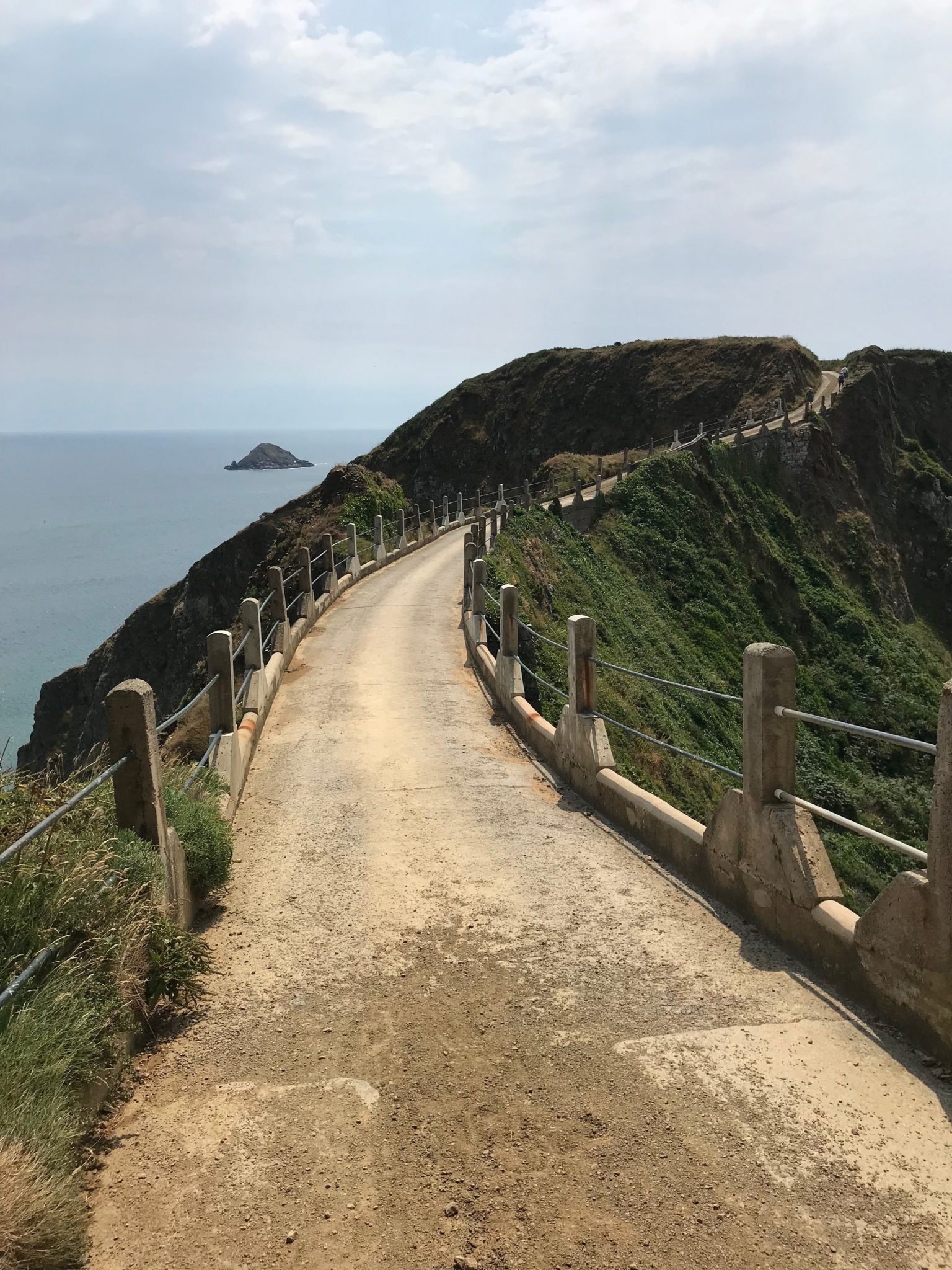 La Coupée, which joins Sark to Little Sark.