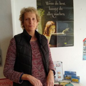 Marion Broschat: owner of the bookshop, Die Buchfinken.