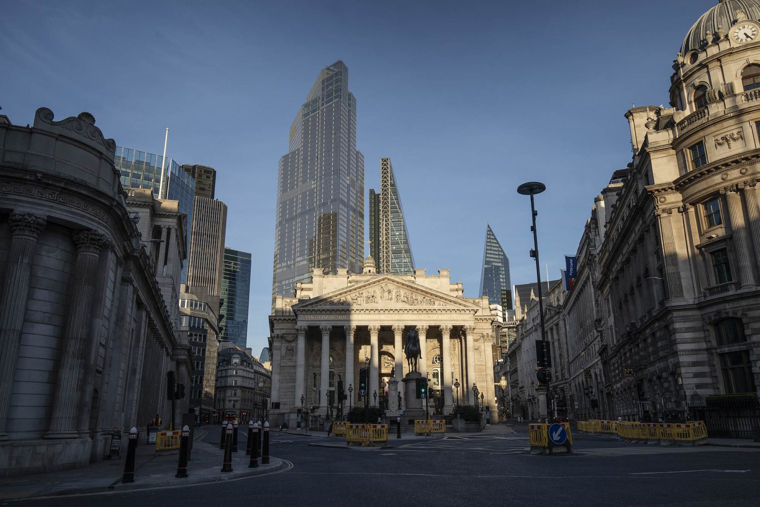 The area outside the Bank of England on 24 March 2020 in London.