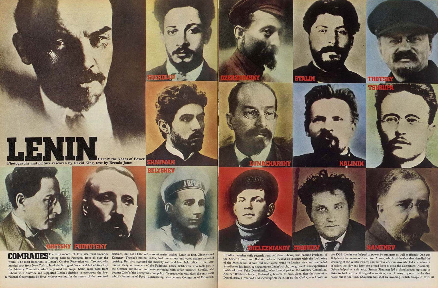 Two-page spread from The Sunday Times Magazine, 19 April 1970.