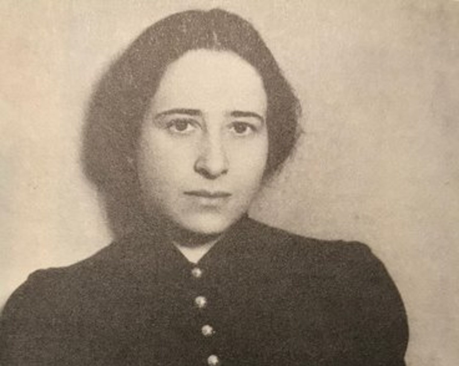 A 27-year-old Hannah Arendt pictured in 1933.