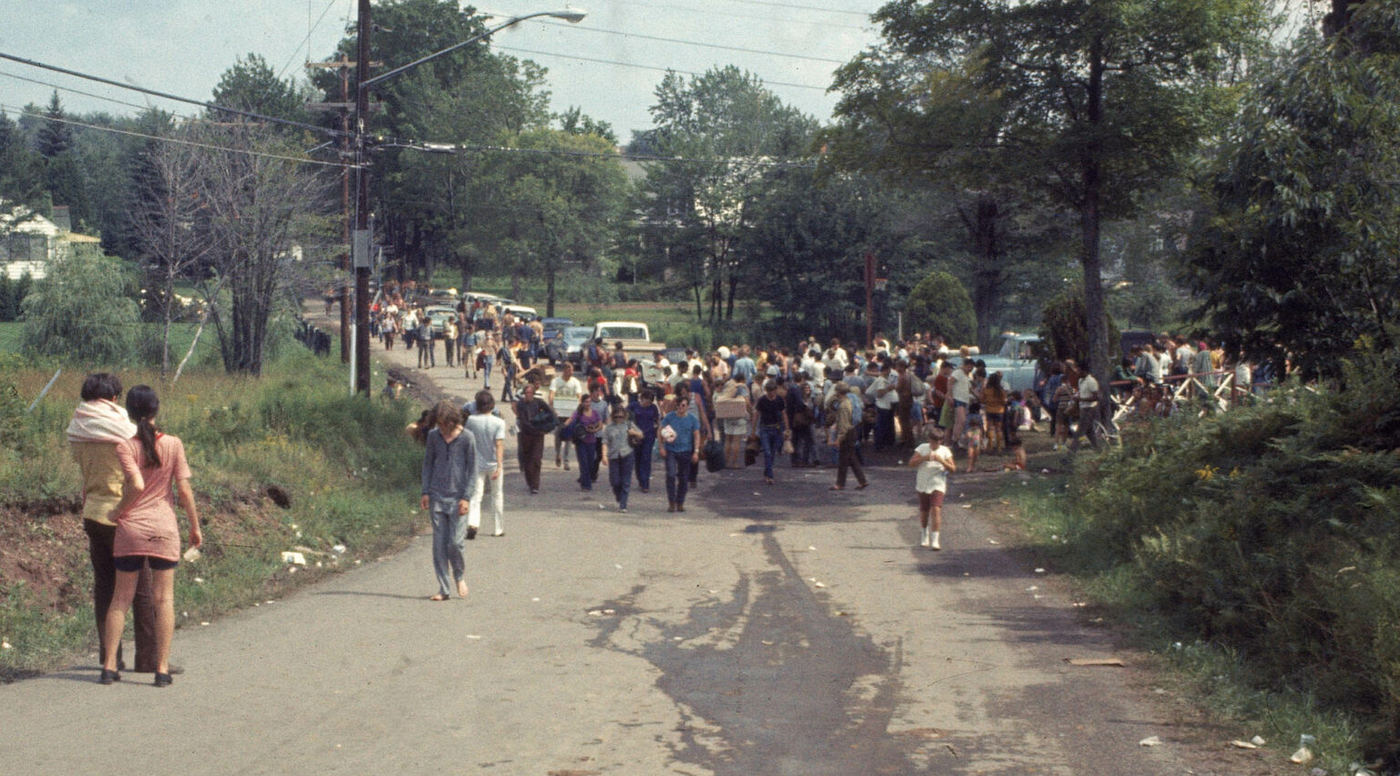 On the road to Woodstock, 1969.