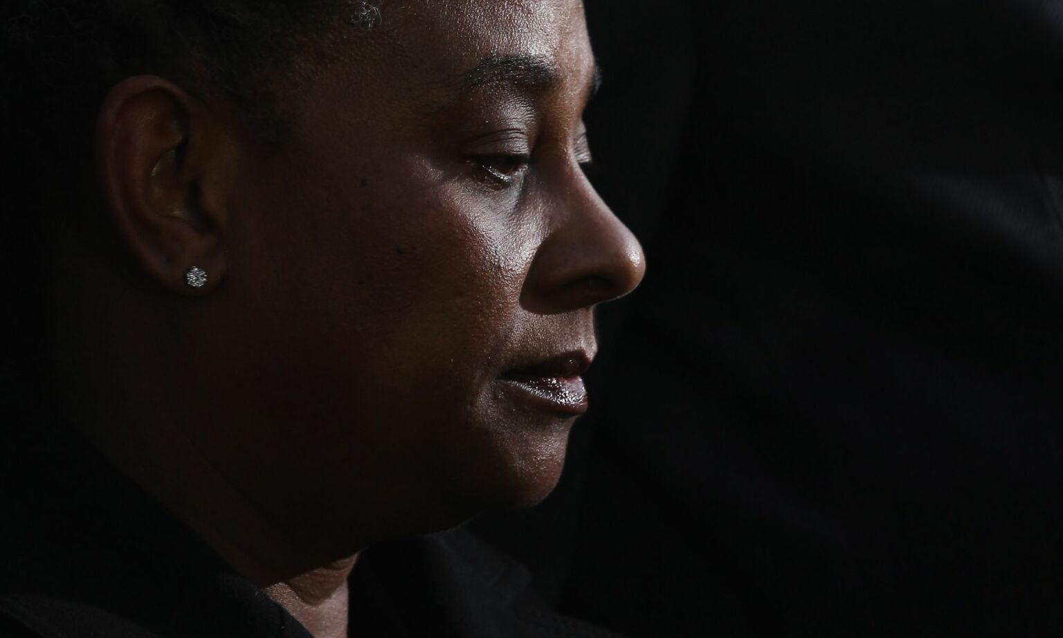 Doreen Lawrence, the mother of Stephen Lawrence, speaks to the press outside the Old Bailey, 3 January 2012.