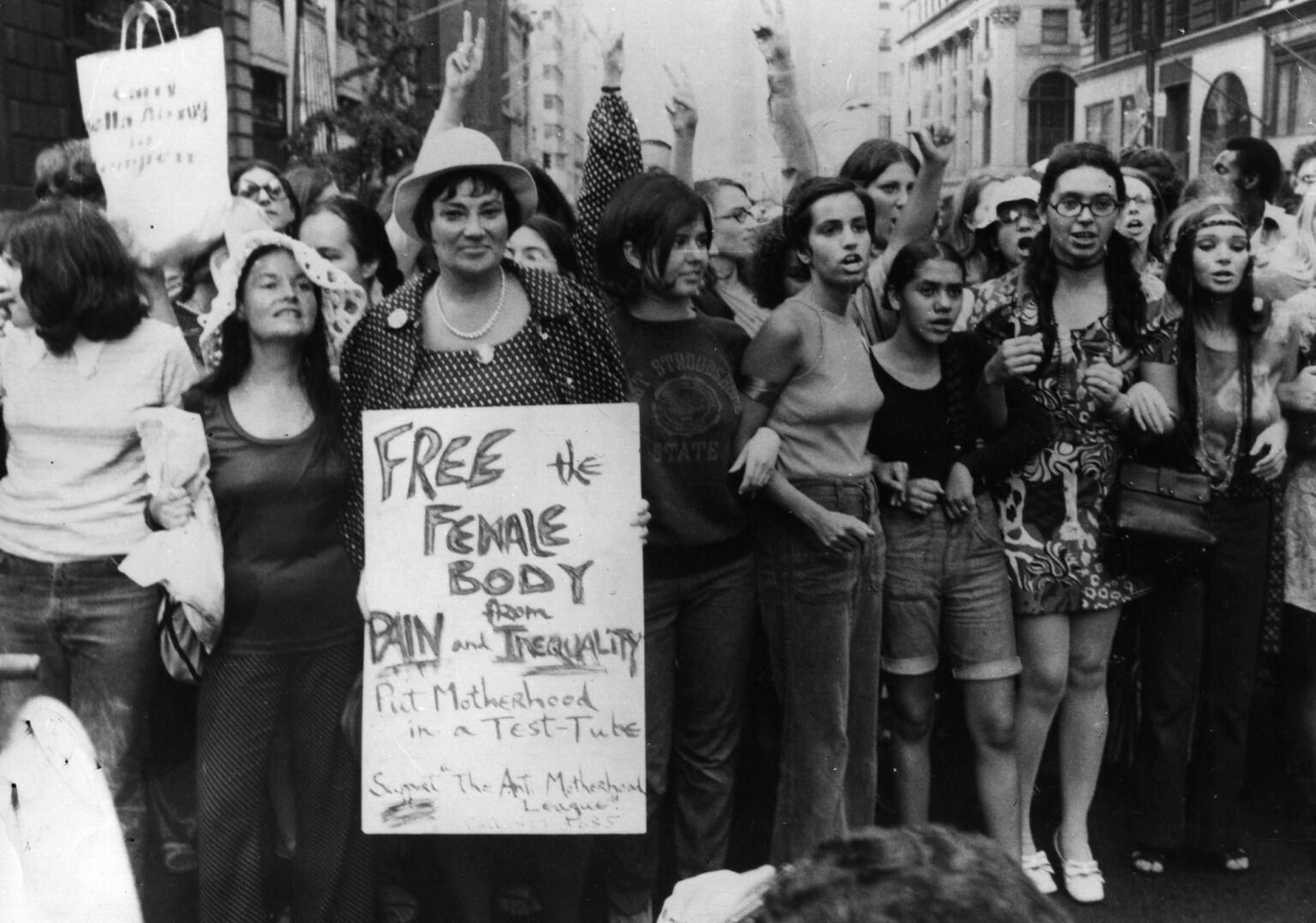 A Women's Liberation Day parade in New York, 1970.