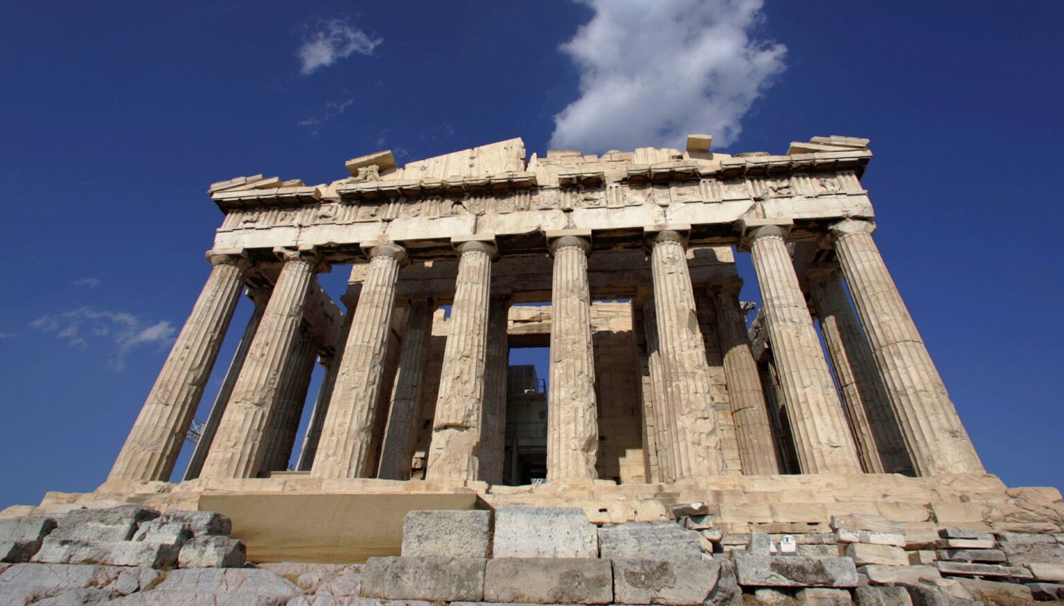 A general view of the Parthenon, Athens, 11 August 2004.