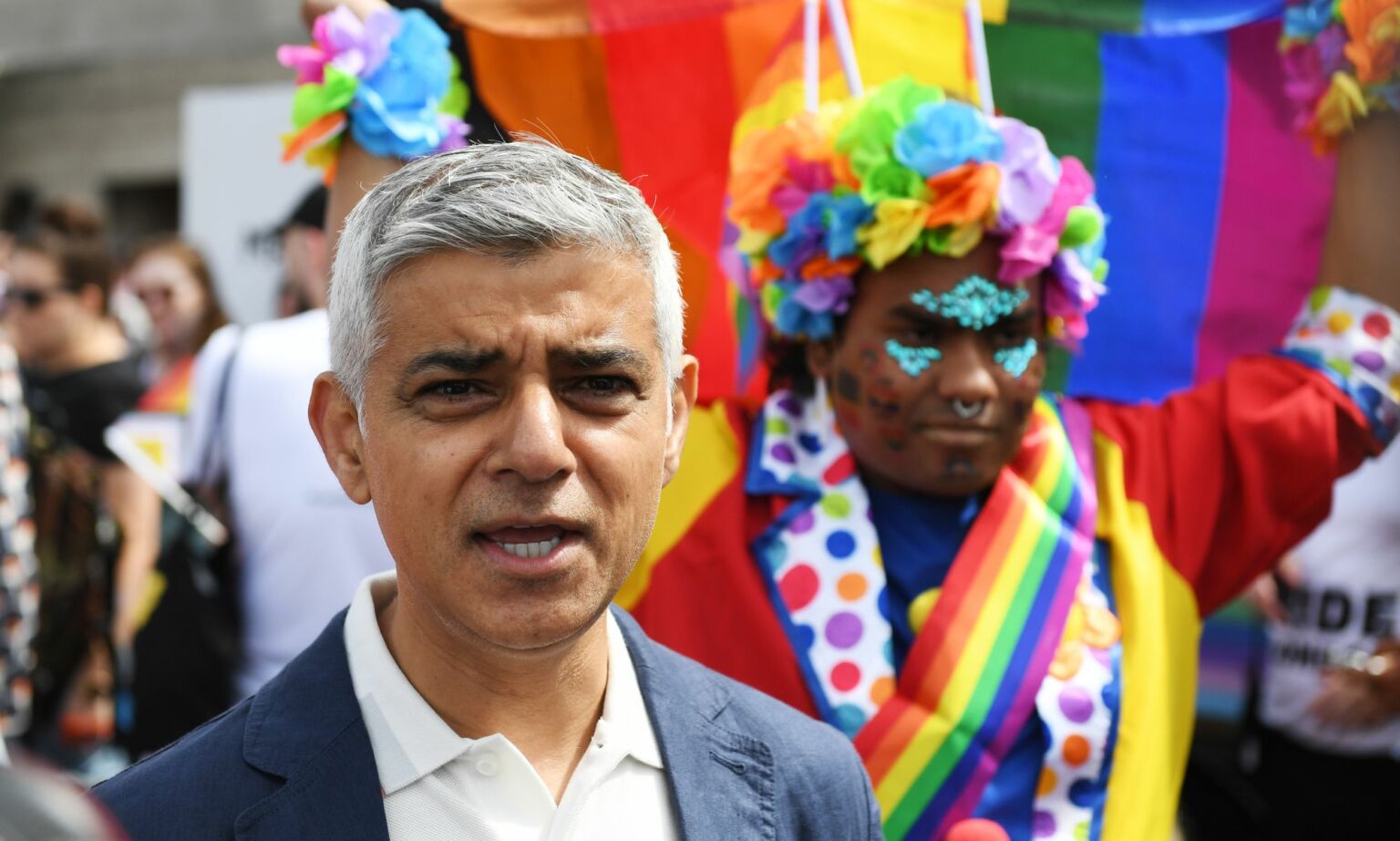 London mayor Sadiq Khan attends Pride in London 2022.