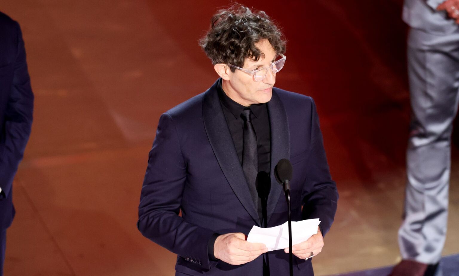 Jonathan Glazer accepts the Best International Feature Film award for 'The Zone of Interest' at the 96th Annual Oscars in March 2024.