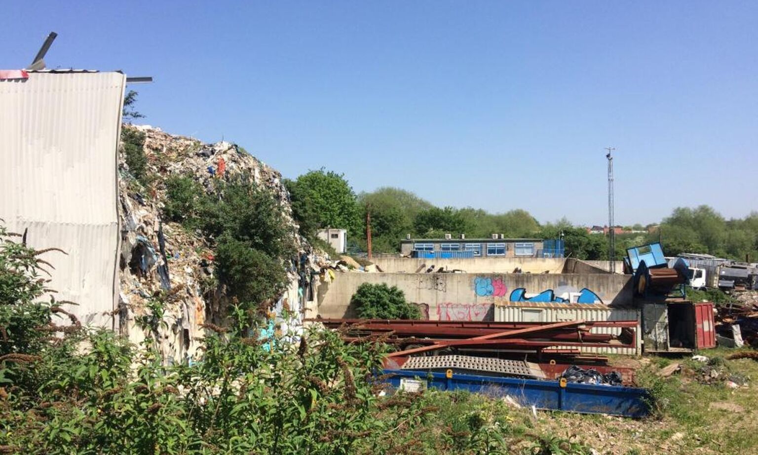 Land protected under a green belt designation in London, England. 