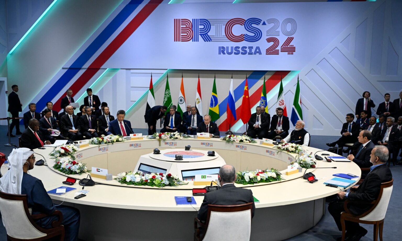 The meeting of the BRICS summit in Kazan on October 23, 2024.