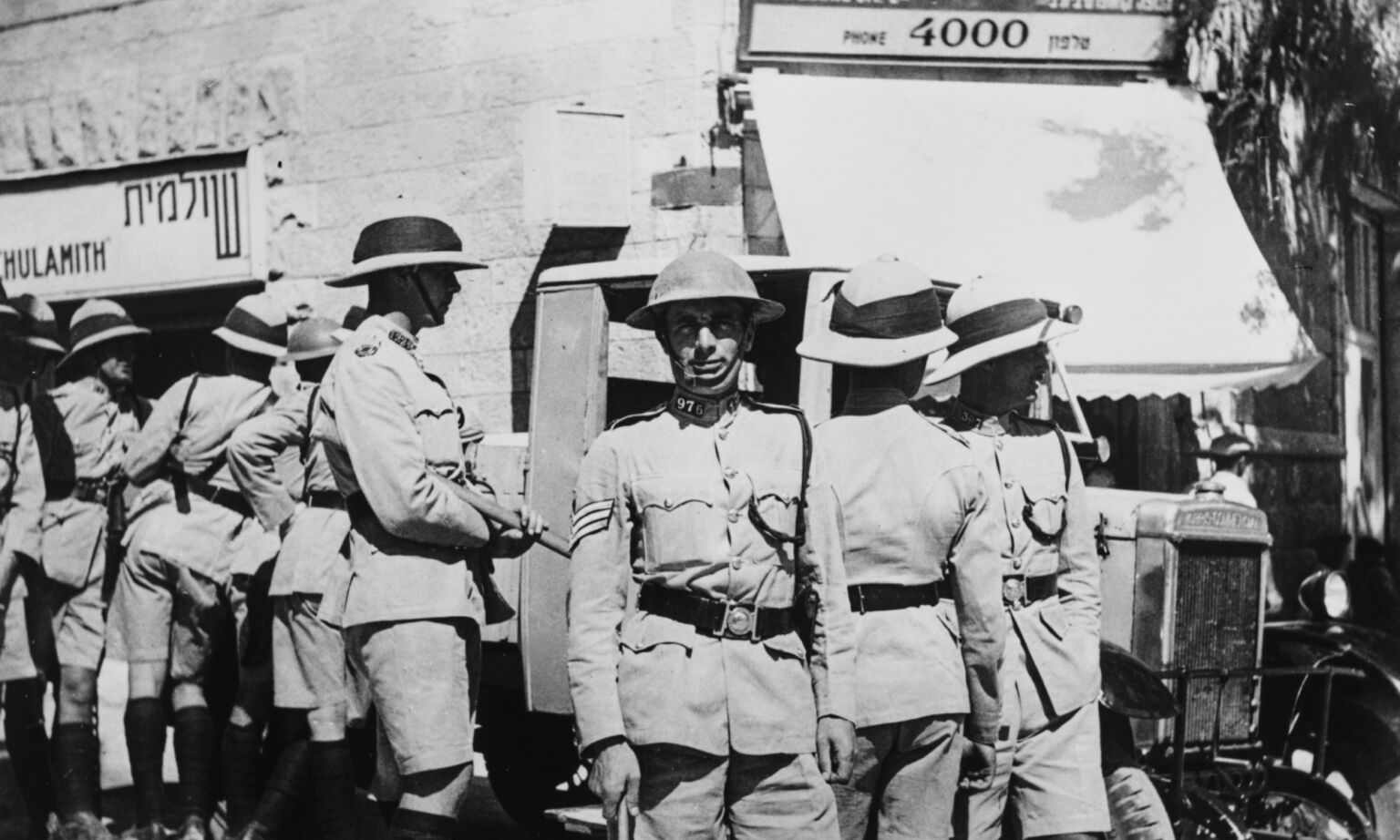 British Mandate forces in Jerusalem, October 1937. 