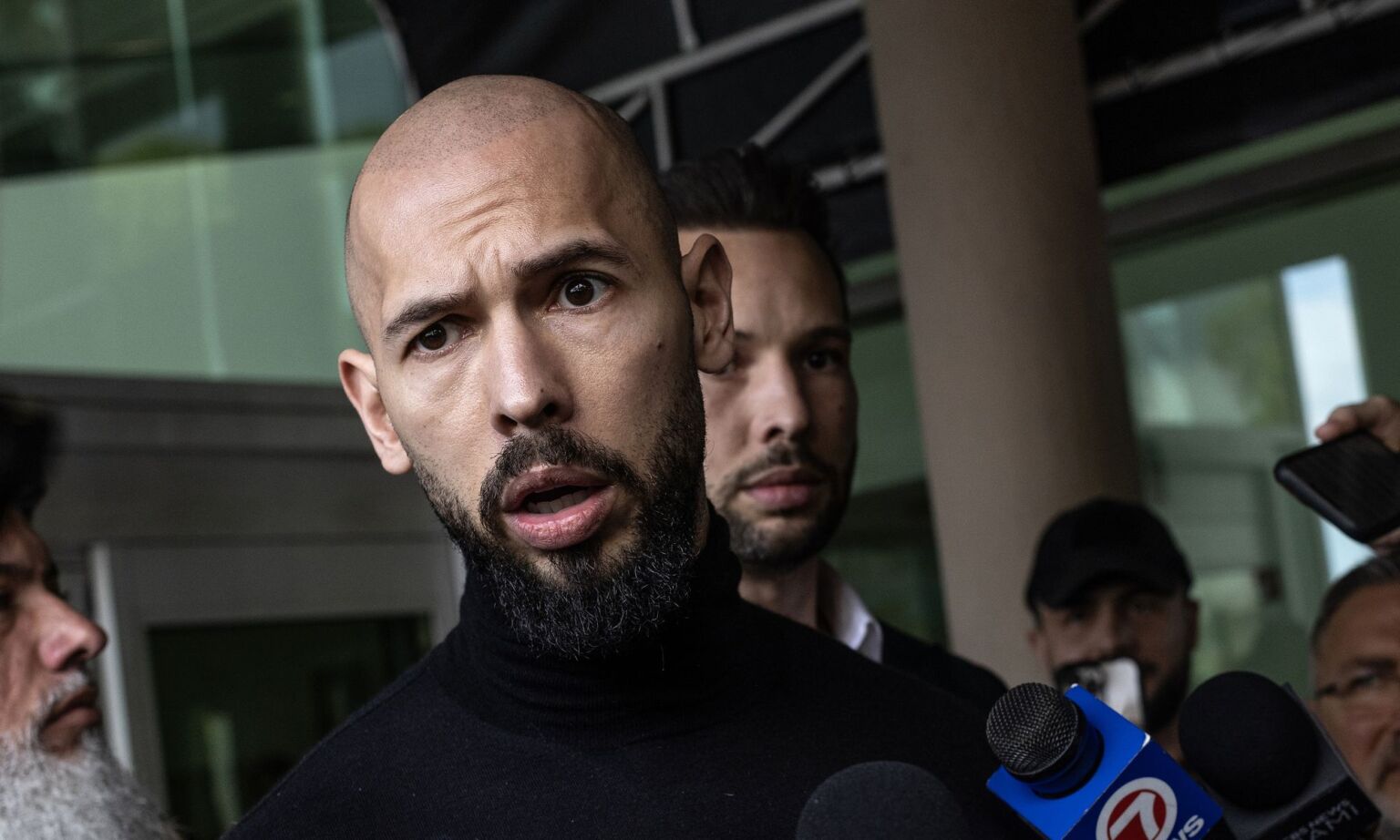 Andrew Tate at Fort Lauderdale-Hollywood International Airport, Florida, 27 February 2025.