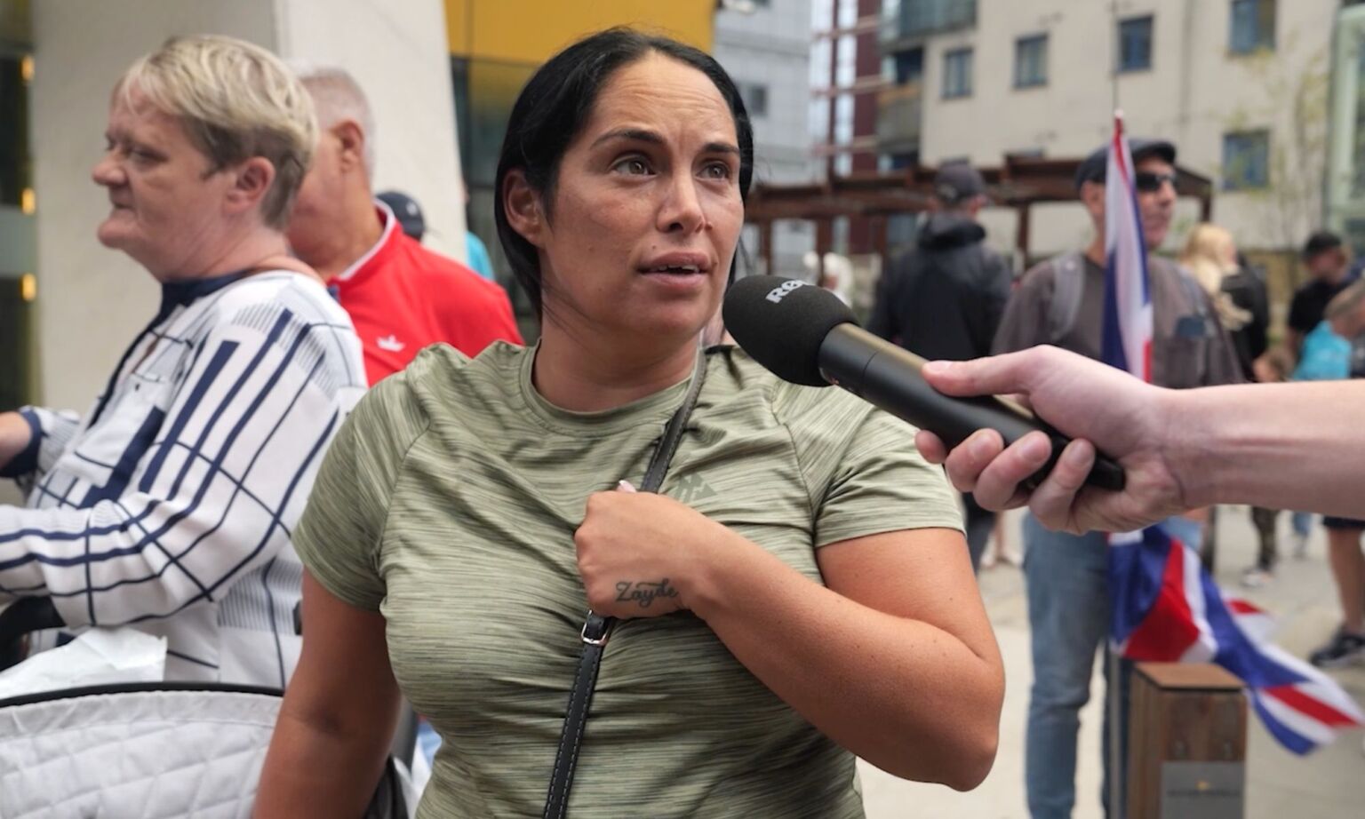 Kylie, a mother of five, says she is worried about her children.