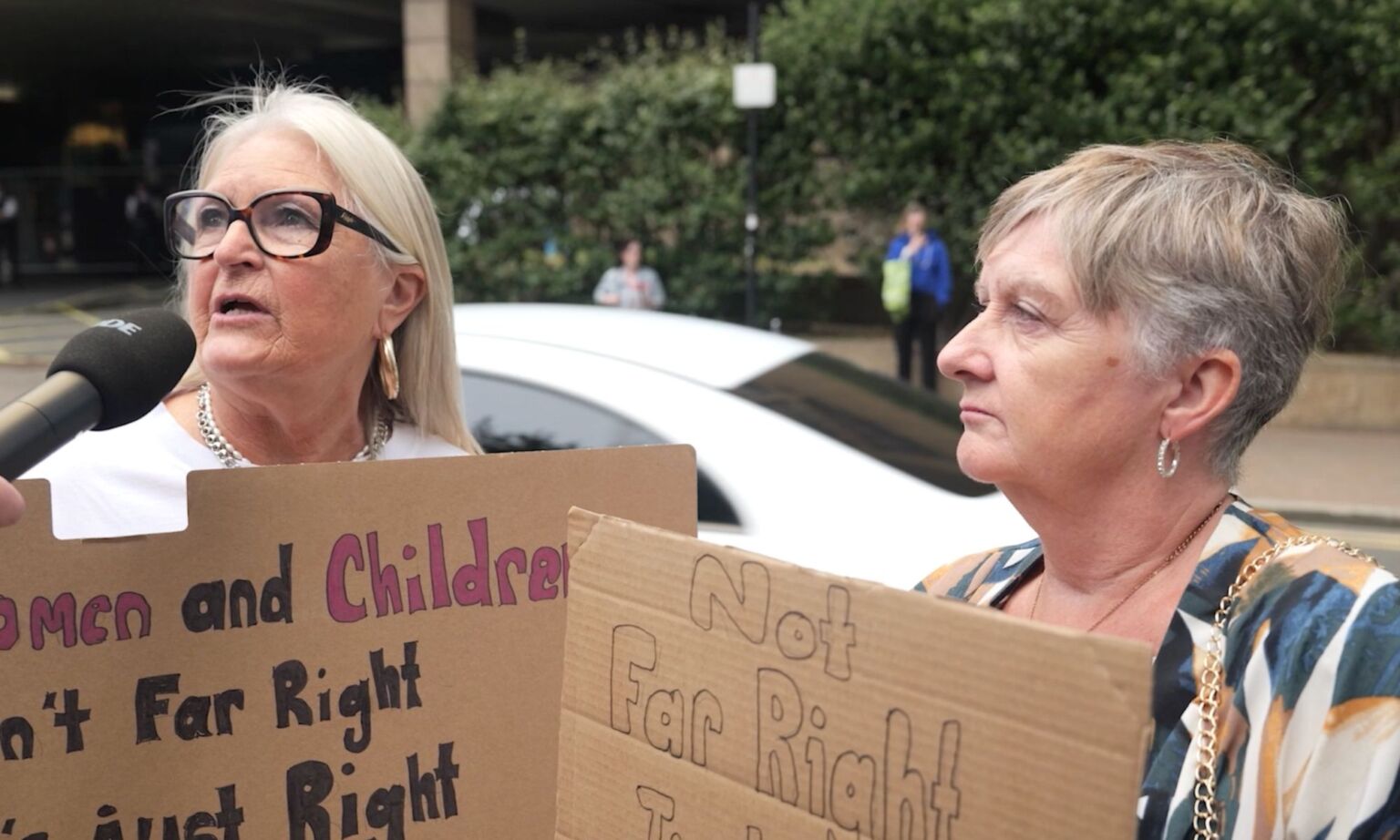 Susan, left, and Jackie, right, are lifelong residents of the Isle of Dogs.