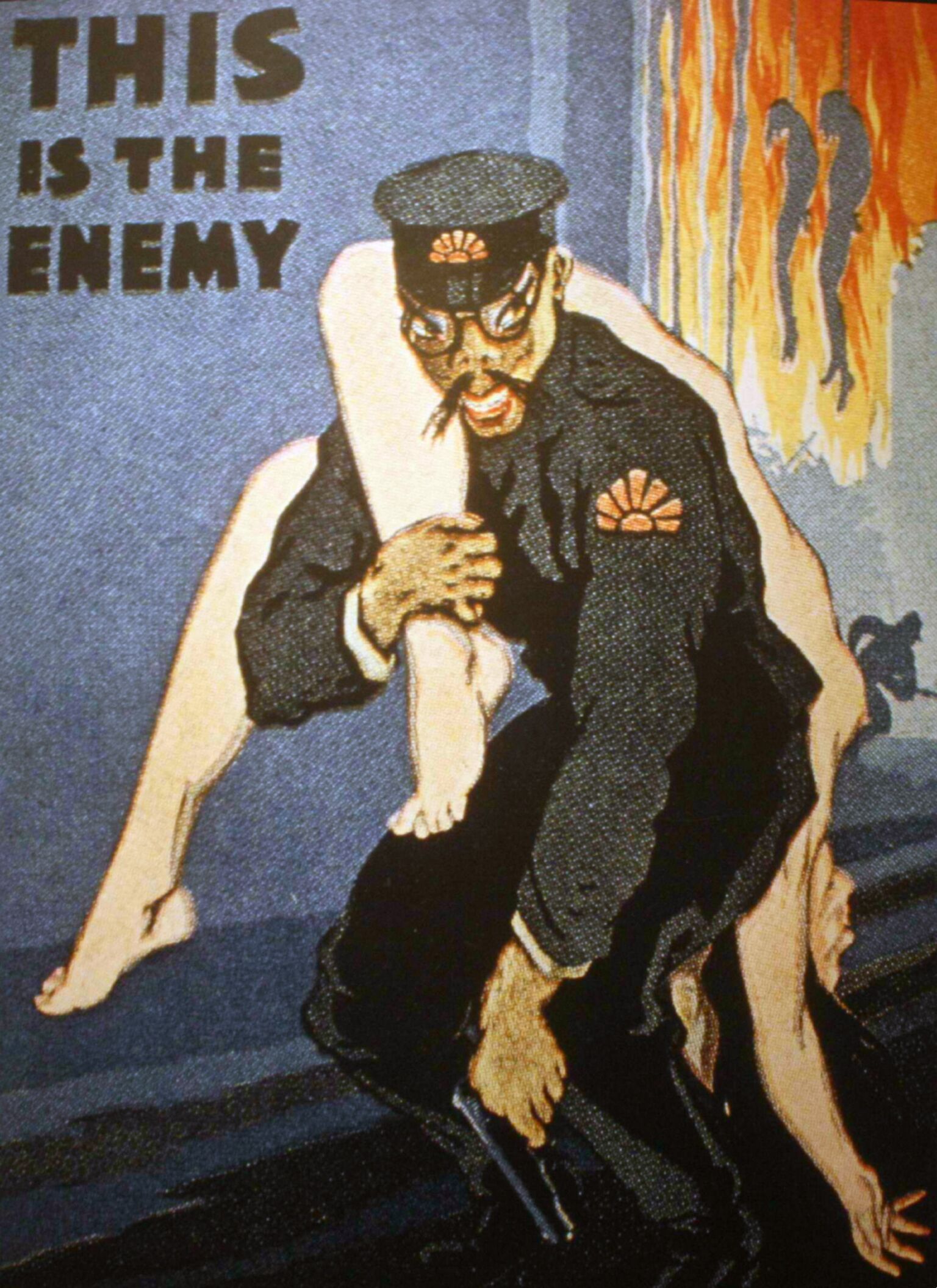 Anti-Japanese propaganda poster 'This is the enemy', 1942.