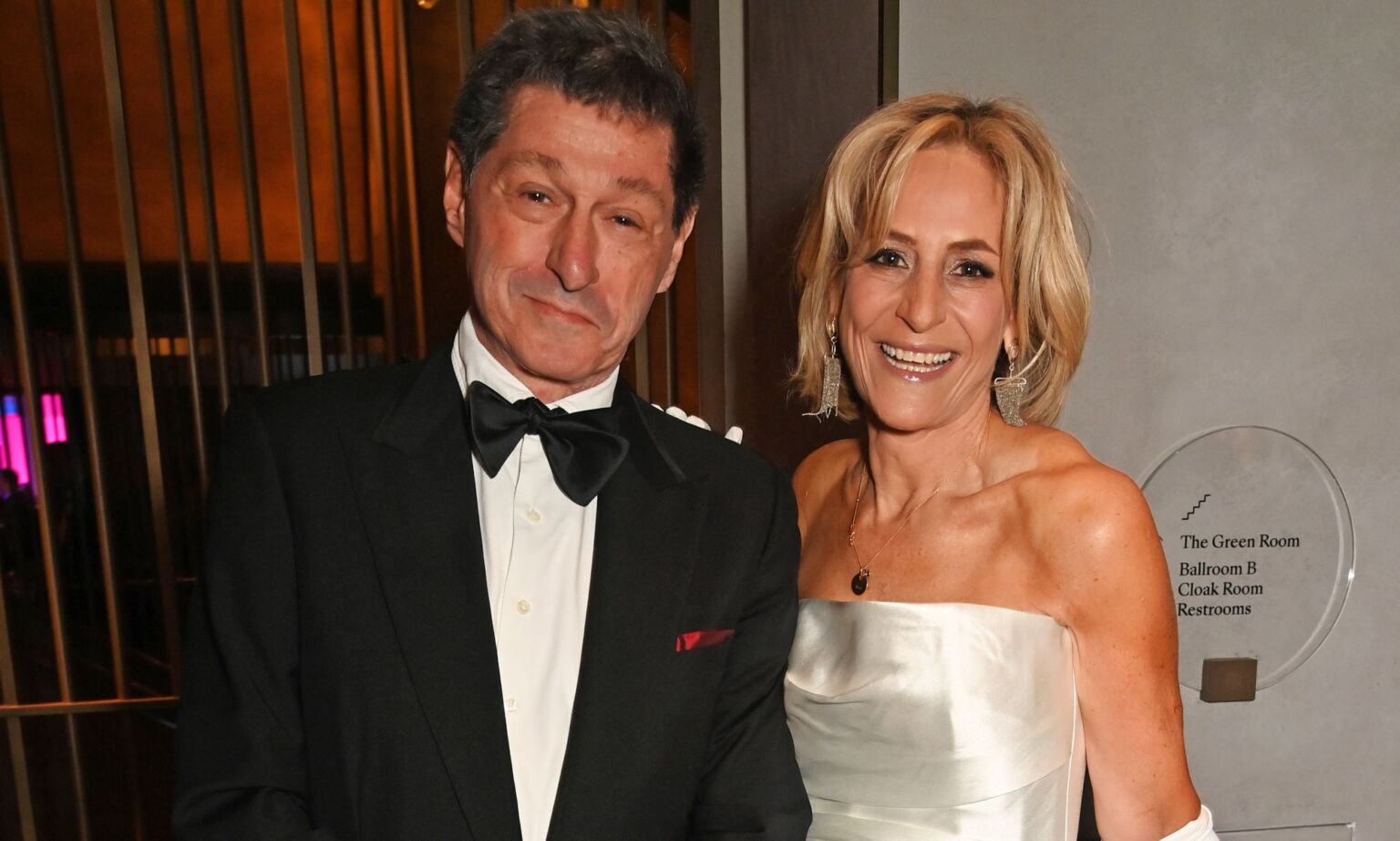 Jon Sopel and Emily Maitlis attend The Variety Club Showbusiness Awards, April 2024