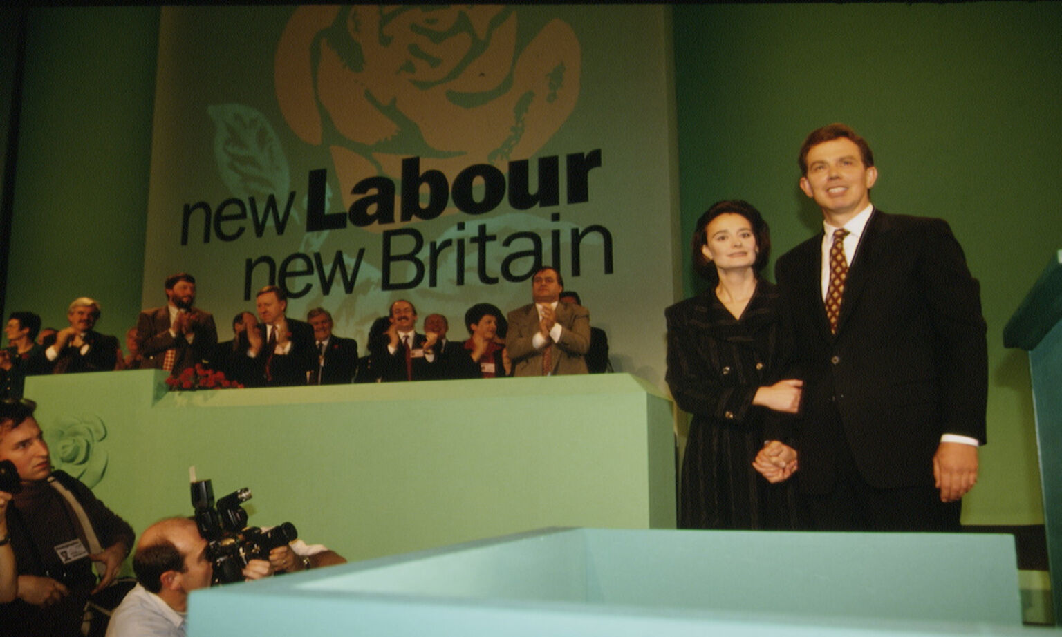 Tony Blair at the Labour conference in Blackpool, October 1994.