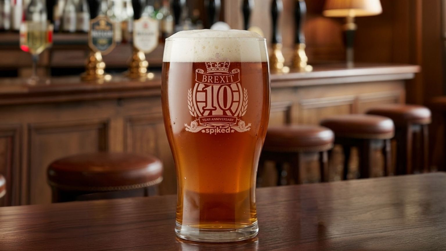 Get a <em>spiked</em> ‘10 years of Brexit’ pint glass